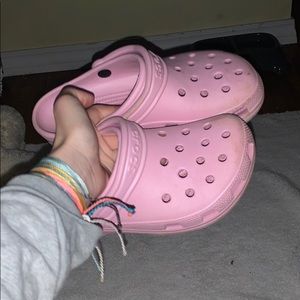 Light Pink crocs.